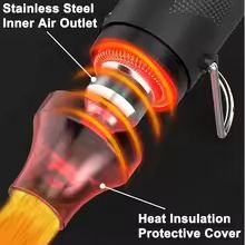 Mini Hot Air Gun For Crafts And DIY  Electric Heat Tool With Stand For Shrink Wrapping And Solderin 1