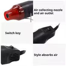 Mini Hot Air Gun For Crafts And DIY  Electric Heat Tool With Stand For Shrink Wrapping And Solderin 5
