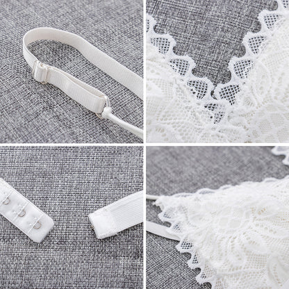 Ultra Thin Sexy Brassiere Womens Wire Free Lace Bralette Female Unpadded Lingerie Lace Bra Comforta 4
