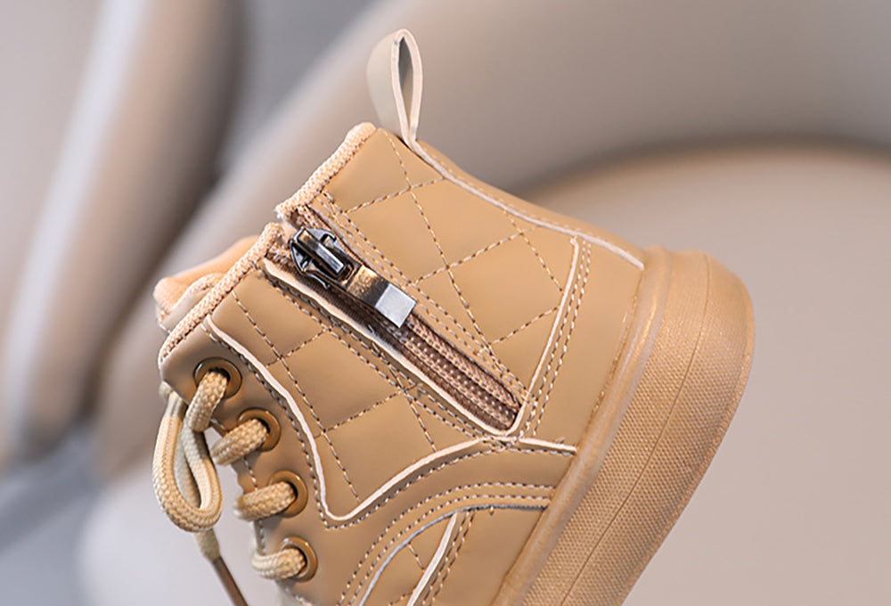 Thick Warm Cotton Velvet Shoes For Kids, Autumn Winter Plush Boots For Children, Soft Soled Casual Snow Boots Girls Boys