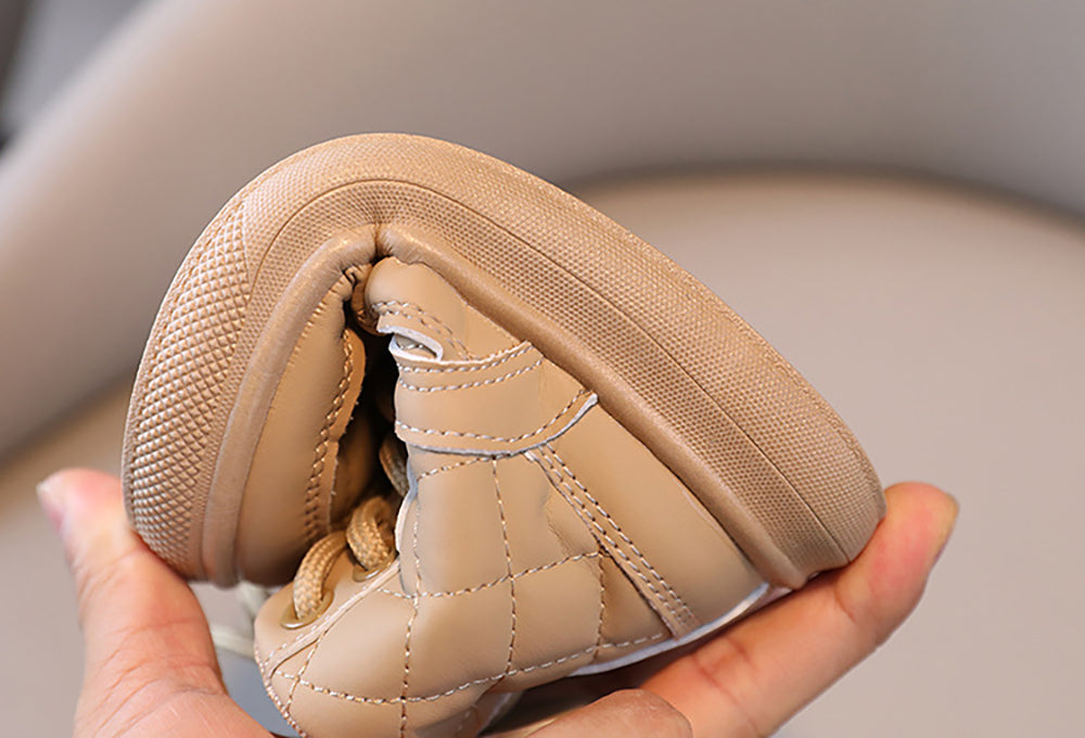 Thick Warm Cotton Velvet Shoes For Kids, Autumn Winter Plush Boots For Children, Soft Soled Casual Snow Boots Girls Boys