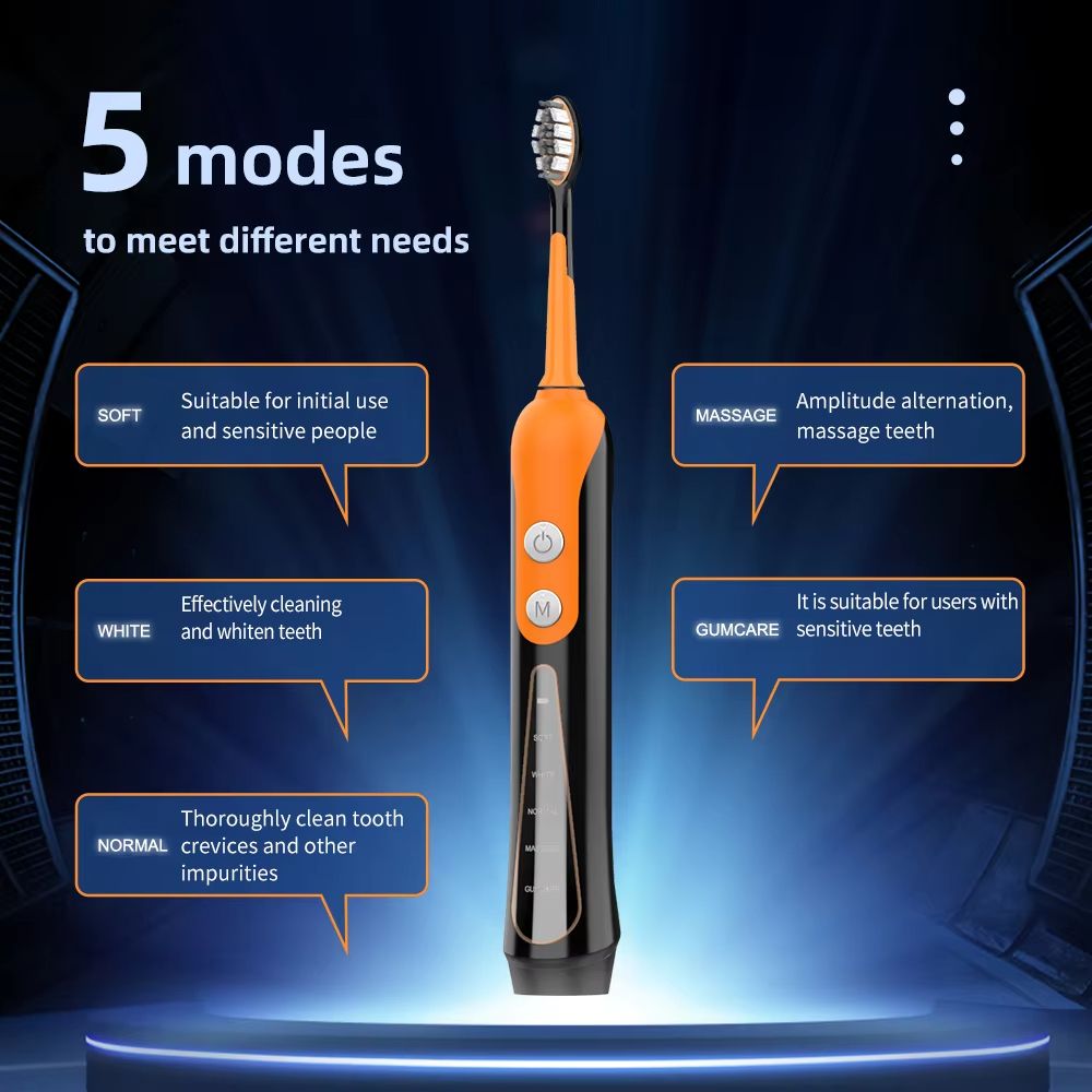 SUBORT S9 Sonic Electric Toothbrush  USB Rechargeable Whitening Toothbrush With Ultrasonic Cleaning 1