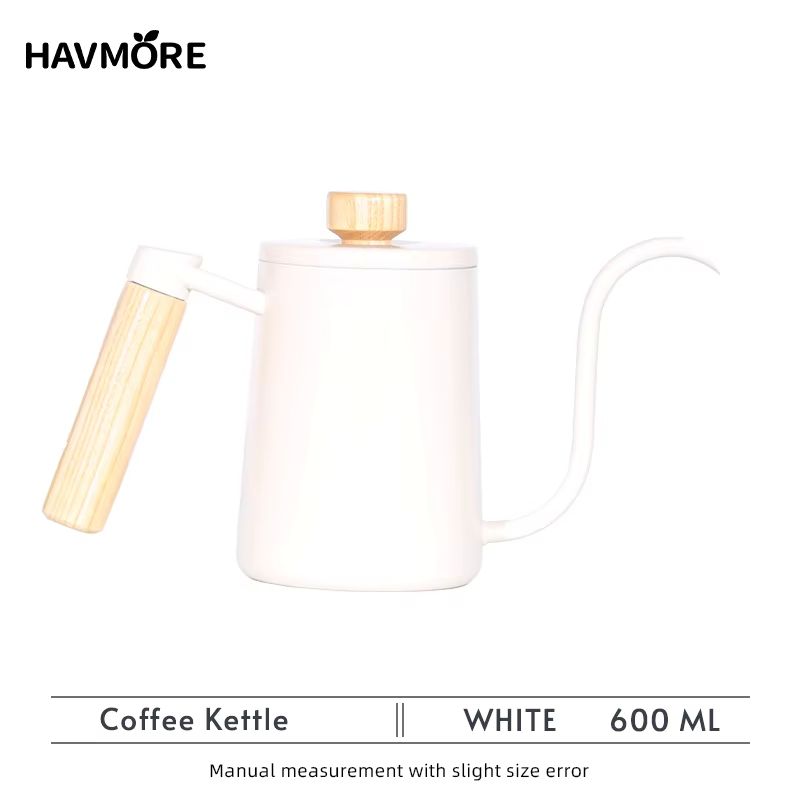 304 Stainless Steel Gooseneck Coffee Kettle  600ml Pour Over Espresso Maker For Barista Brewing 9