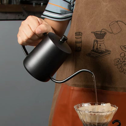 304 Stainless Steel Gooseneck Coffee Kettle  600ml Pour Over Espresso Maker For Barista Brewing 5