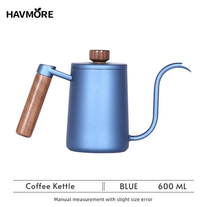 304 Stainless Steel Gooseneck Coffee Kettle  600ml Pour Over Espresso Maker For Barista Brewing 7