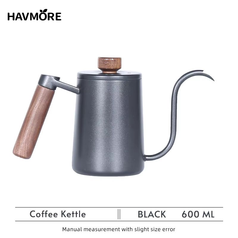 304 Stainless Steel Gooseneck Coffee Kettle  600ml Pour Over Espresso Maker For Barista Brewing 8
