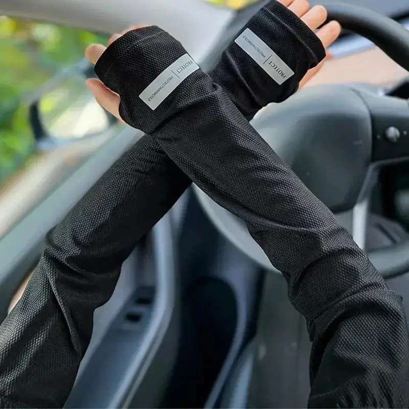 Summer Outdoor Loose Sleeves With UV Protection Oversized Ice Sleeves For Men Breathable Cooling Ar 3