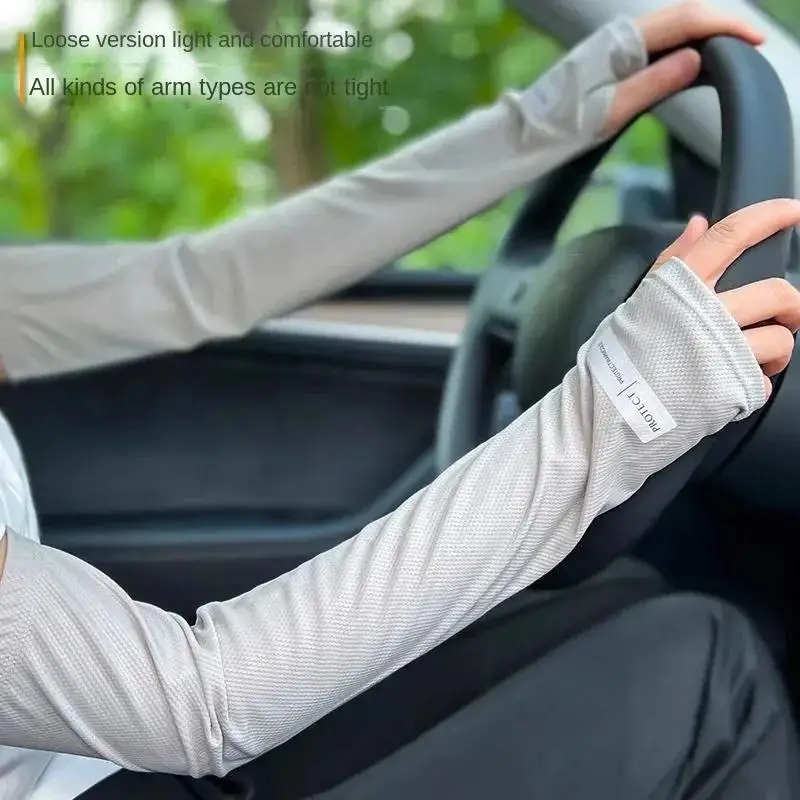 Summer Outdoor Loose Sleeves With UV Protection Oversized Ice Sleeves For Men Breathable Cooling Ar 1