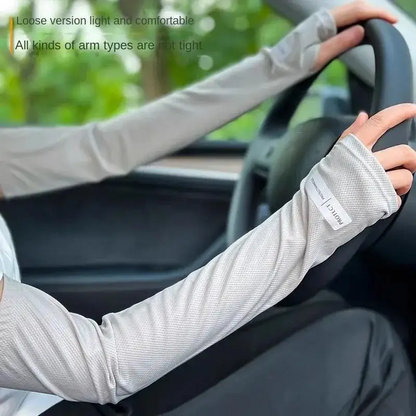 Summer Outdoor Loose Sleeves With UV Protection Oversized Ice Sleeves For Men Breathable Cooling Ar 1