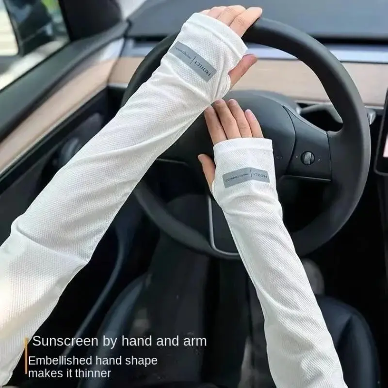 Summer Outdoor Loose Sleeves With UV Protection Oversized Ice Sleeves For Men Breathable Cooling Ar 2