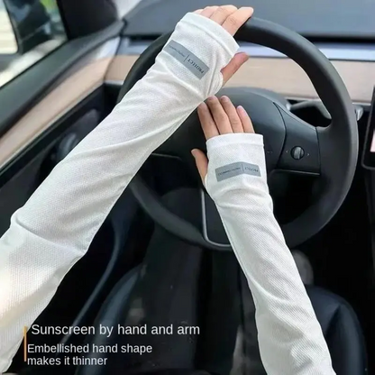 Summer Outdoor Loose Sleeves With UV Protection Oversized Ice Sleeves For Men Breathable Cooling Ar 2
