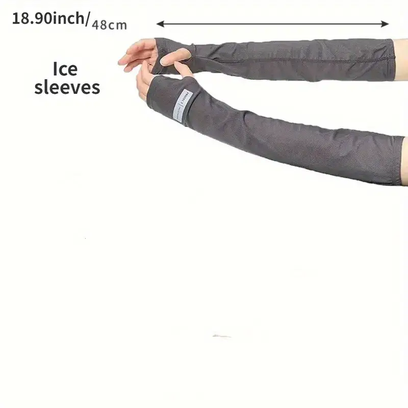 Summer Outdoor Loose Sleeves With UV Protection Oversized Ice Sleeves For Men Breathable Cooling Ar 4