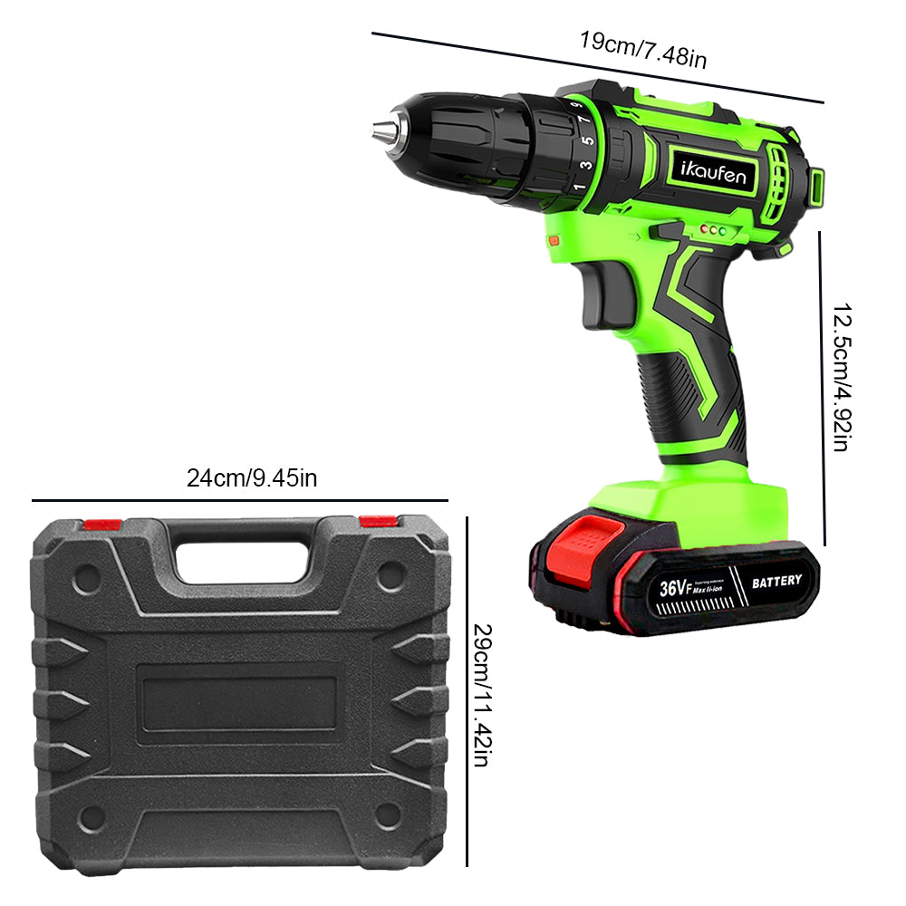 Rechargeable Cordless Drill Screwdriver With Lithium Battery Display  Impact Function Multifunction 2