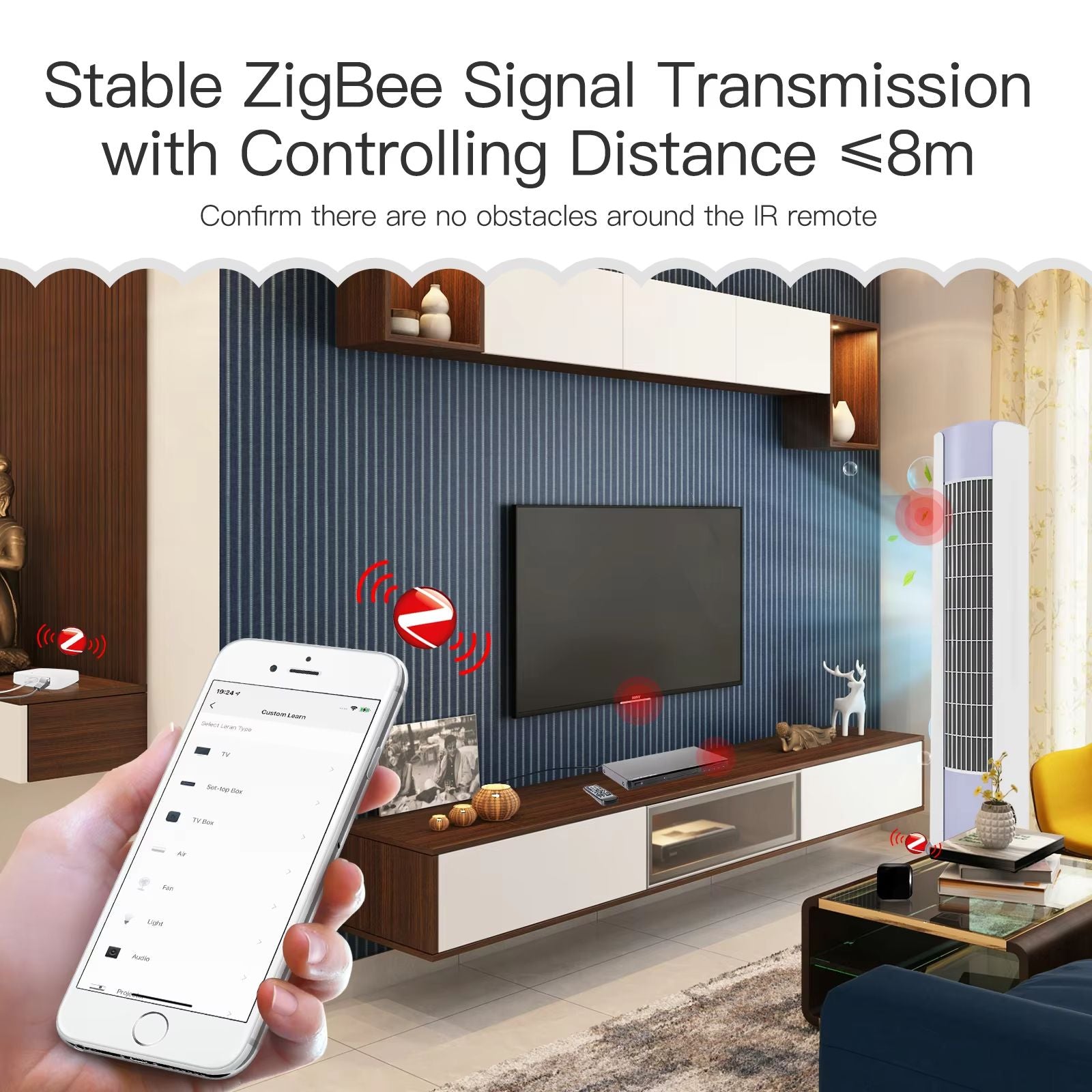 MOES Tuya ZigBee Smart IR Remote  Universal Infrared Remote Controller Compatible With Alexa And Go 3