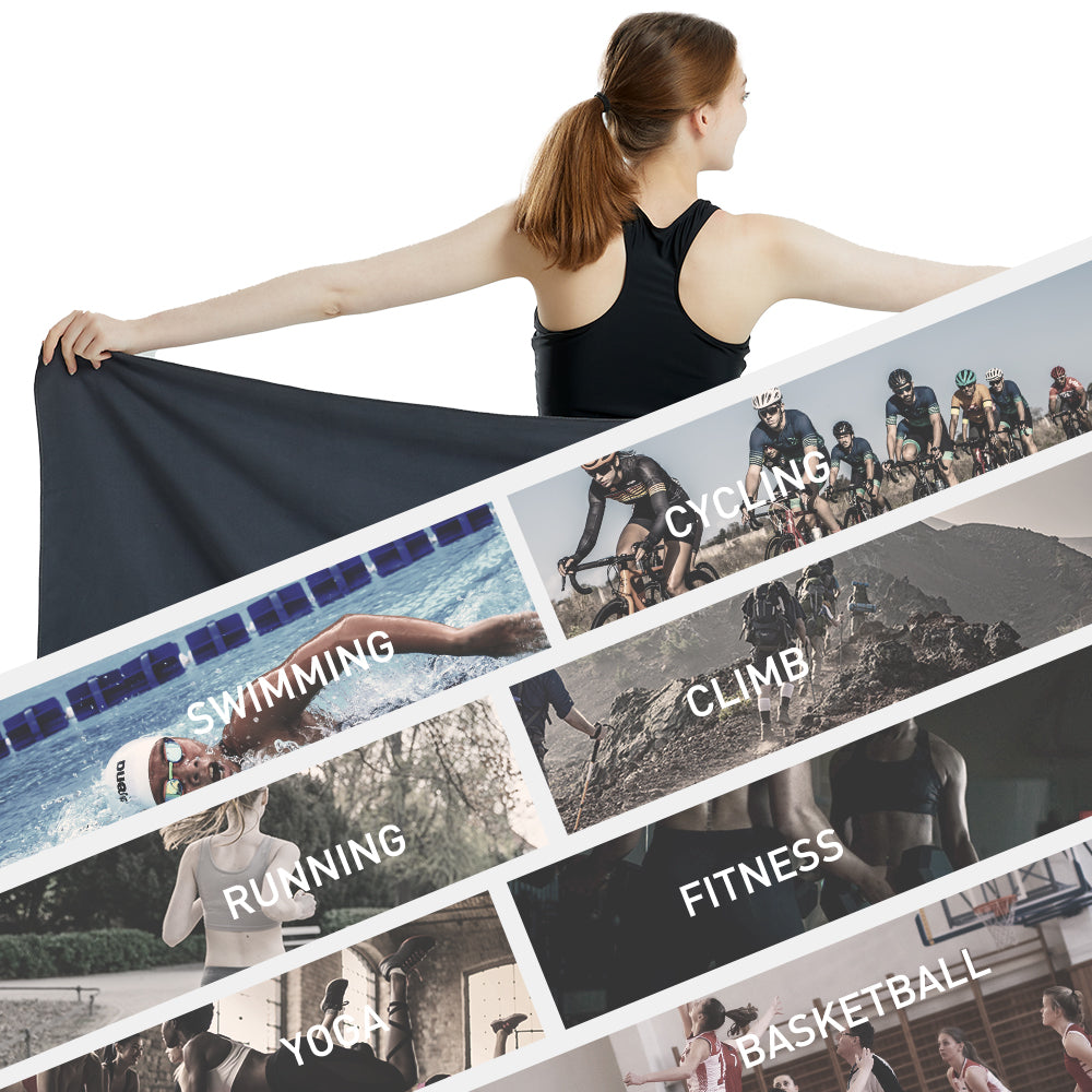 Lightweight Microfiber Towel Quick Dry Sports Travel Beach Towel Sandproof Soft Absorbent Towel For 1