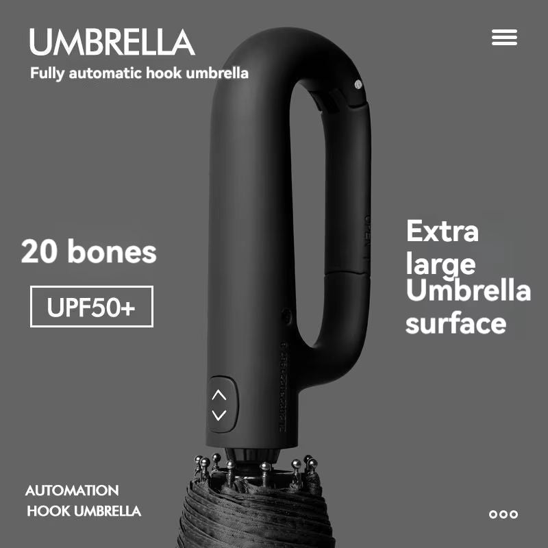 20Rib Automatic Folding Umbrella  Extra Large Windproof Sun And Rain Protection For Men And Women 2
