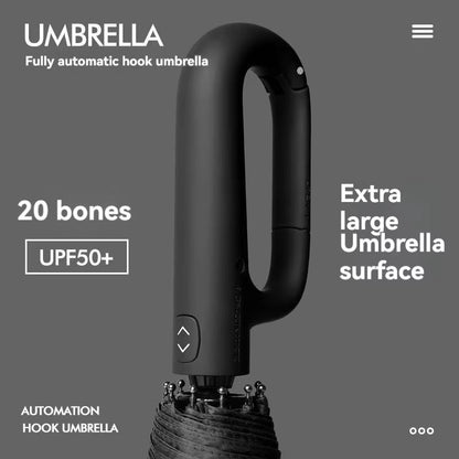 20Rib Automatic Folding Umbrella  Extra Large Windproof Sun And Rain Protection For Men And Women 2