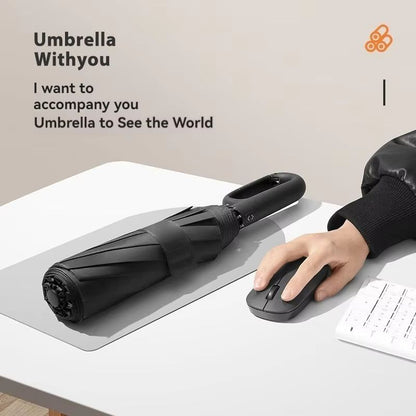 20Rib Automatic Folding Umbrella  Extra Large Windproof Sun And Rain Protection For Men And Women 3