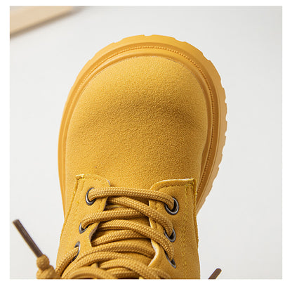 PU Leather Autumn Fashion Boots For Girls, Trend Teenager Girl's Boots, Waterproof Platform Kids Boots