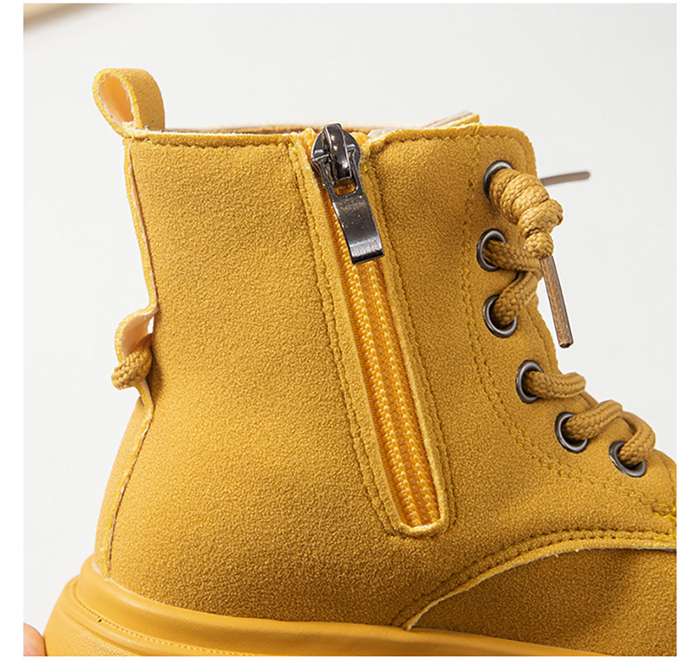 PU Leather Autumn Fashion Boots For Girls, Trend Teenager Girl's Boots, Waterproof Platform Kids Boots
