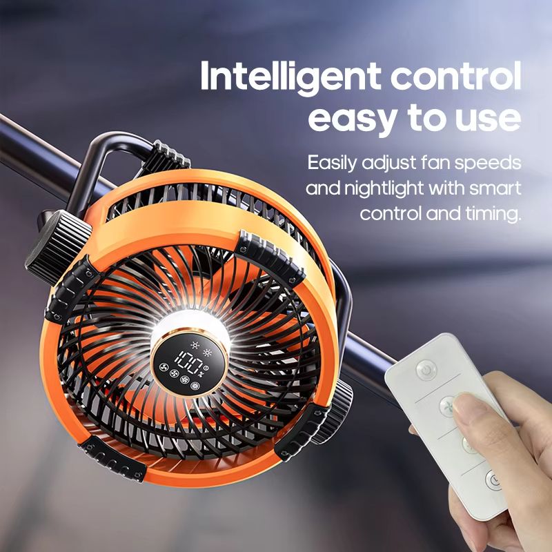 Multifunctional 6in1 Camping Fan With 20000mAh Battery Wireless Tent Ceiling Fan And Air Circulator 3