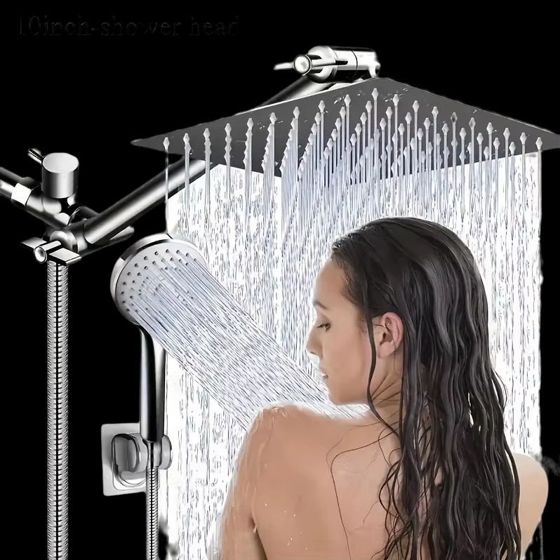 Premium Chrome-Plated Concealed Shower Set with Stainless Steel Pressurized Handheld Spray