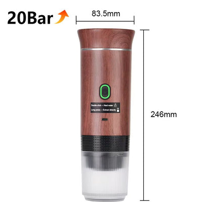 Wireless Portable Espresso Coffee Maker  3in1 Travel Coffee Machine For Car Home And Camping 9