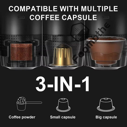 Wireless Portable Espresso Coffee Maker  3in1 Travel Coffee Machine For Car Home And Camping 5