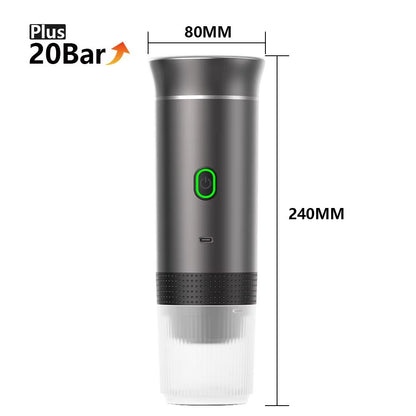 Wireless Portable Espresso Coffee Maker  3in1 Travel Coffee Machine For Car Home And Camping 7