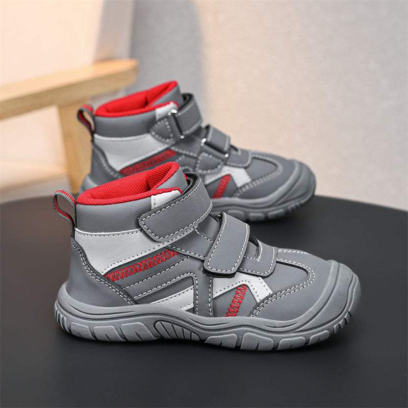 Kids Casual Sneaker Boots Boys Girls Autumn High Top Shoes Non Slip Comfortable Sports Boots for Children