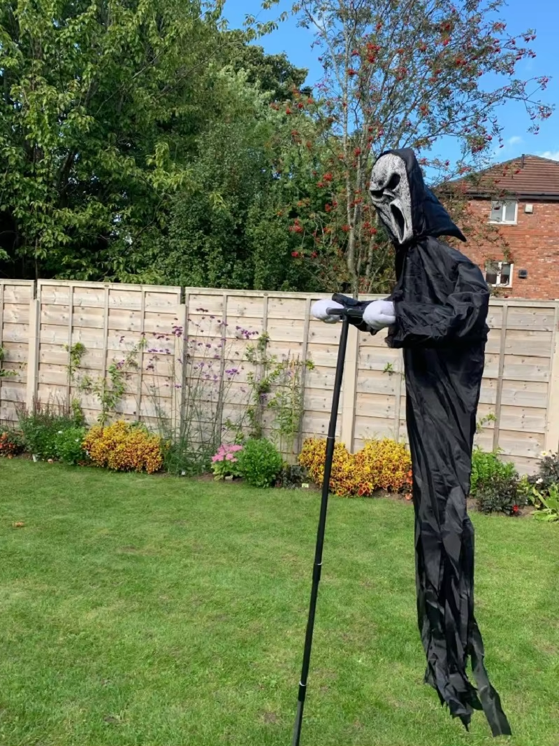 Ghost Scarecrow Decorations Halloween Decor For Garden Outside Hanging Scary Creative Courtyard Bir 2