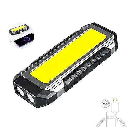 COB LED Work Light  USB Rechargeable Flashlight And Power Bank With Magnetic Base Waterproof Portab 6