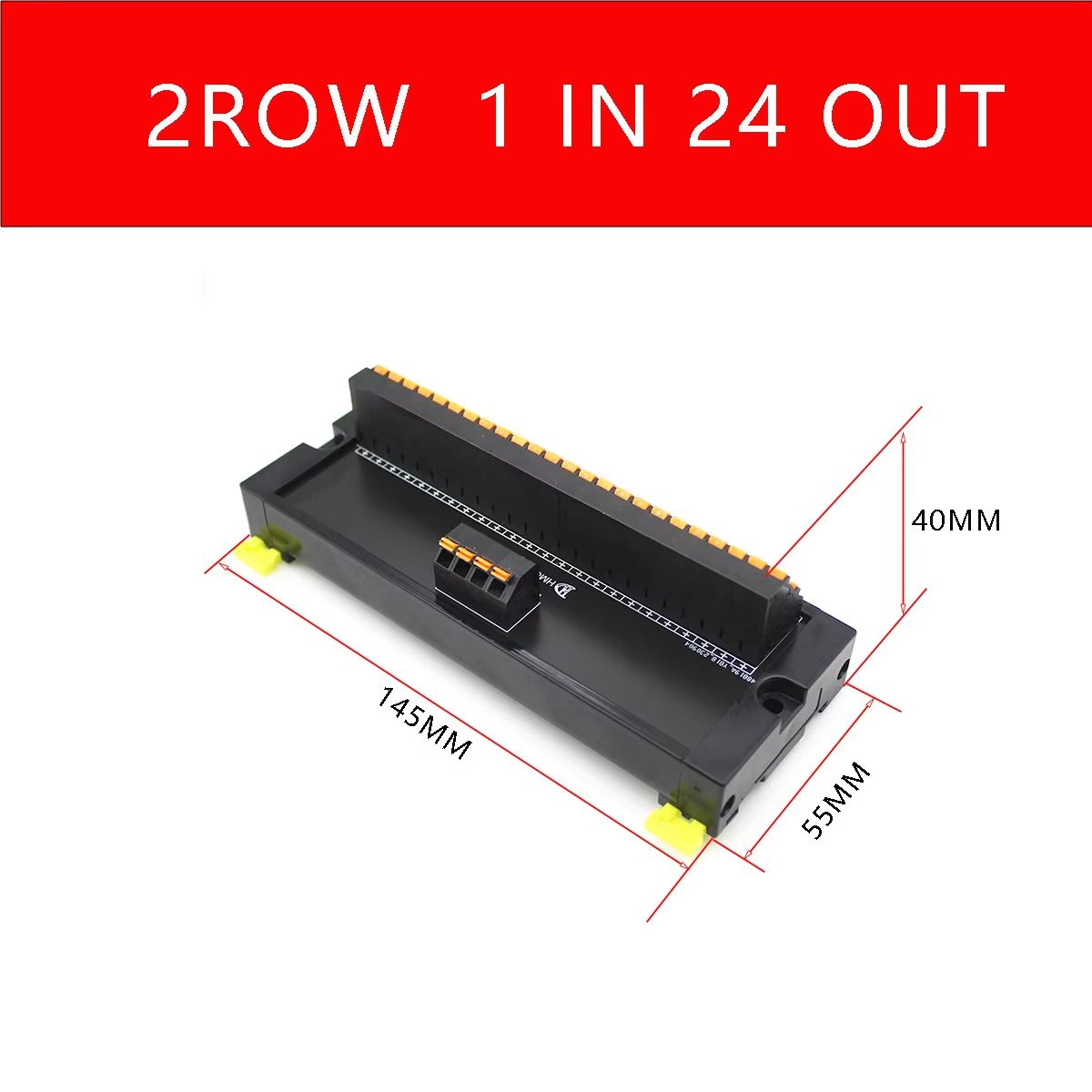 DIN Rail Terminal Block Module  1in MultiOut Spring Loaded PushIn Power Splitter For Electrical Wir 4