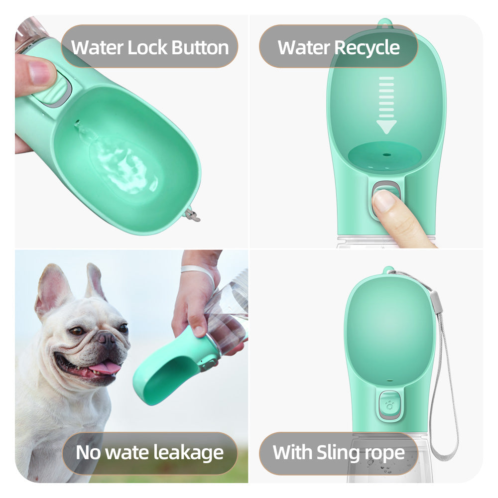 The Ultimate Portable Pet Water Bottle, Leak-Proof Design for Dogs & Cats on The Go, from Chihuahuas to French Bulldogs
