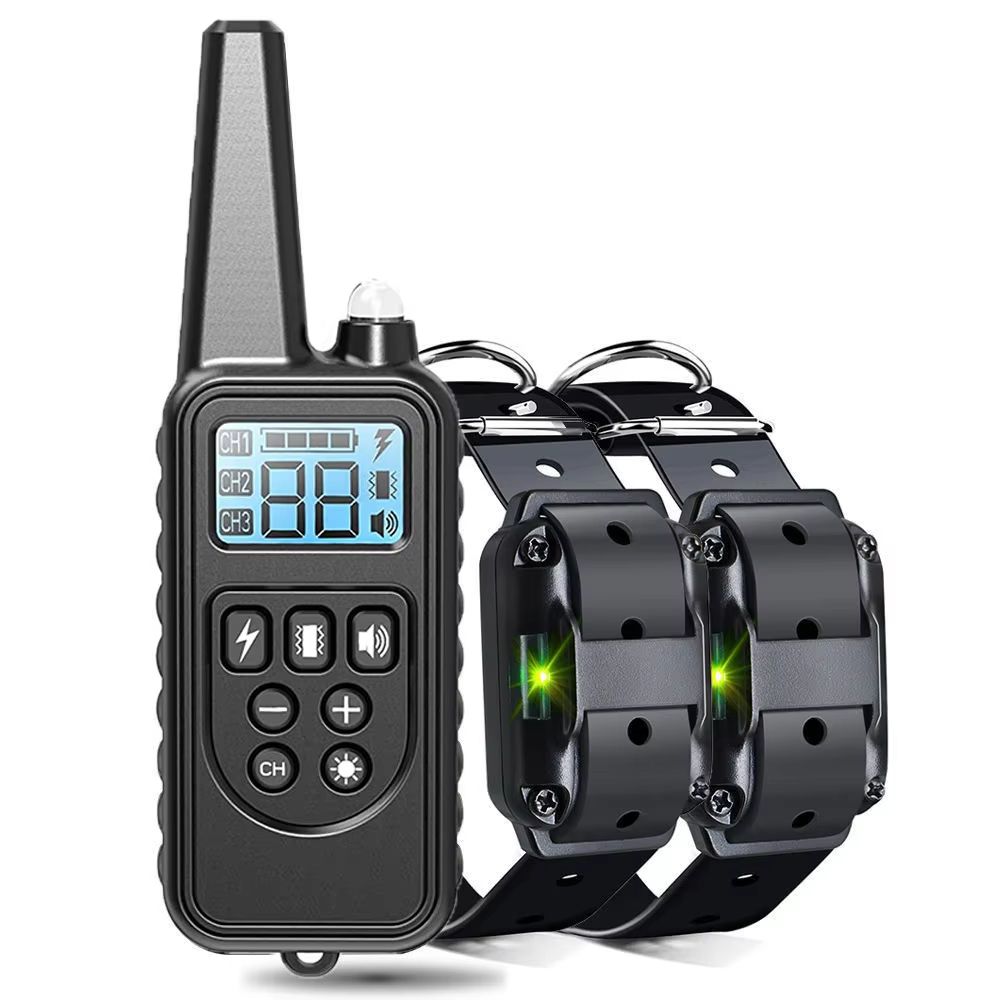 Rechargeable Dog Training Collar With Vibration Shock And AntiBark Control 9