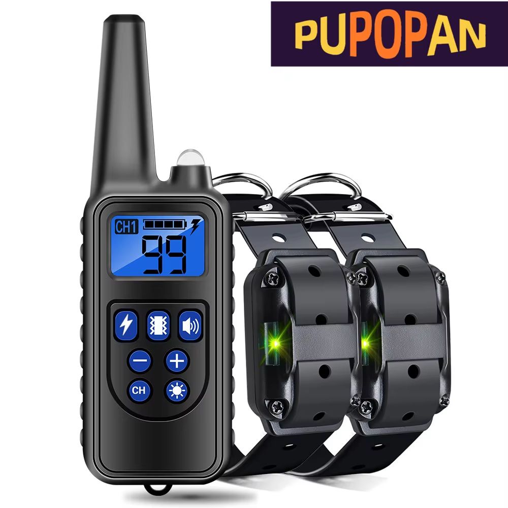 Rechargeable Dog Training Collar With Vibration Shock And AntiBark Control 5