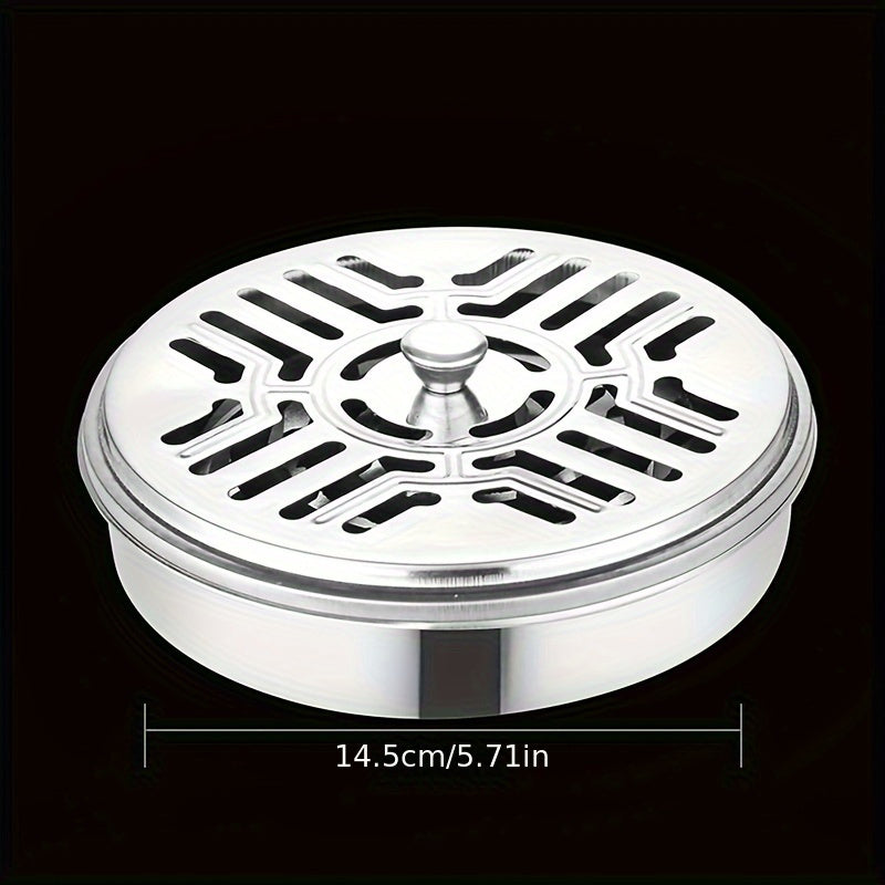 Mosquito Coil Tray Holder with Lid, Durable Outdoor Mosquito Coil Box & Stylish Incense Holder for Home & Bedroom