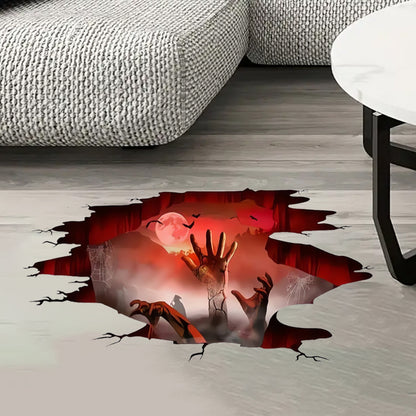 Creative Halloween 3D Ghost Hand Crossborder Terrifying Removable Sticker Halloween Mall Decoration 1