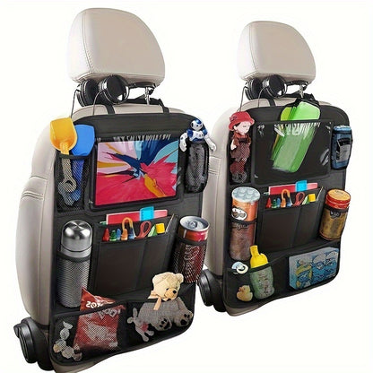 Multifunctional Car Seat Back Pocket Storage Bag Backseat Organizer For Cars SUVs  Trucks With Larg 1