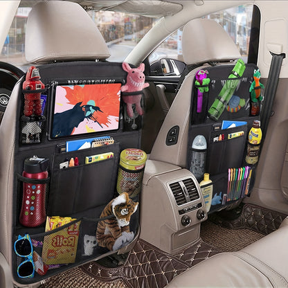 Multifunctional Car Seat Back Pocket Storage Bag Backseat Organizer For Cars SUVs  Trucks With Larg 2