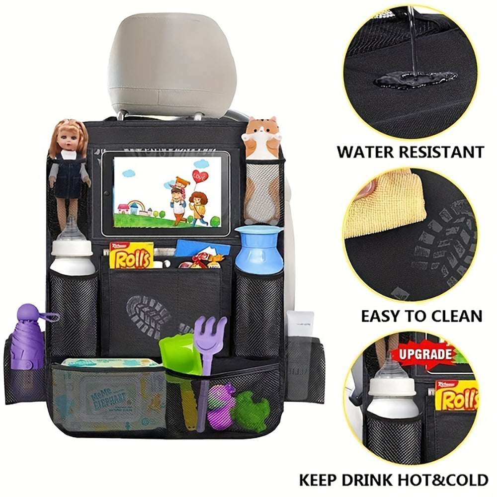 Multifunctional Car Seat Back Pocket Storage Bag Backseat Organizer For Cars SUVs  Trucks With Larg 5
