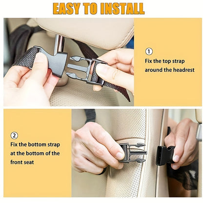 Multifunctional Car Seat Back Pocket Storage Bag Backseat Organizer For Cars SUVs  Trucks With Larg 6