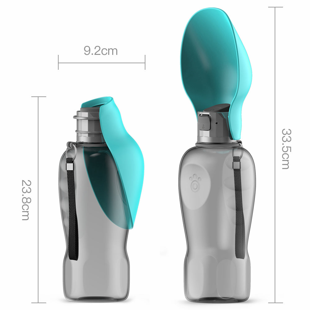 The Ultimate 800ml Pet Water Bottle, Leak-Proof Travel Bowl for Dog Walking, Hiking, and Outdoor Adventures