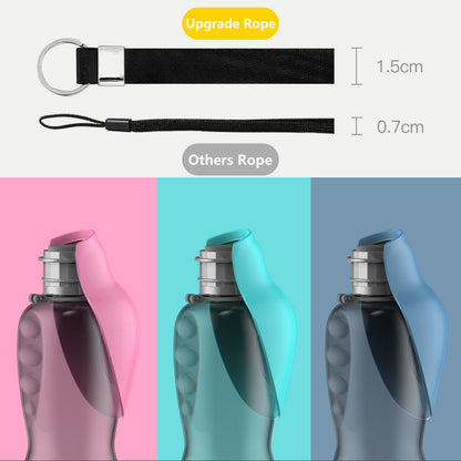 The Ultimate 800ml Pet Water Bottle, Leak-Proof Travel Bowl for Dog Walking, Hiking, and Outdoor Adventures
