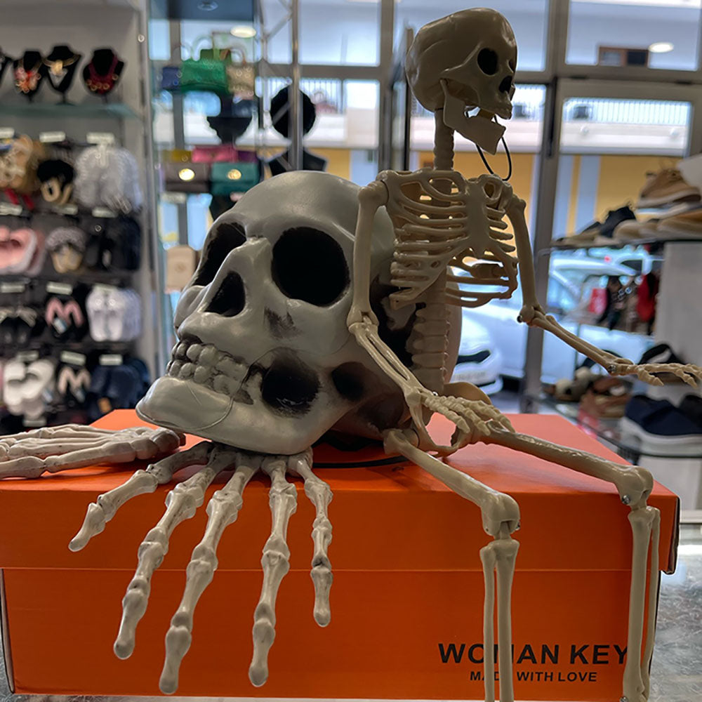 Halloween Skeleton Hands Realistic Plastic Human Hand Bone Haunted House Props Horror Decoration Ac 2