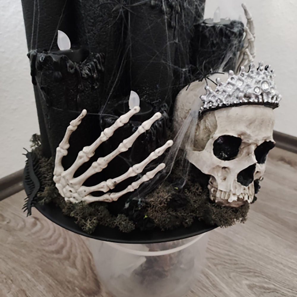 Halloween Skeleton Hands Realistic Plastic Human Hand Bone Haunted House Props Horror Decoration Ac 3