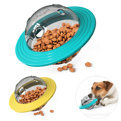 Interactive Dog Toy With Fly Disk  Food Dispenser Improve IQ Slow Feeding And Training For Small Me 1