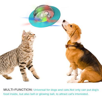 Interactive Dog Toy With Fly Disk  Food Dispenser Improve IQ Slow Feeding And Training For Small Me 3