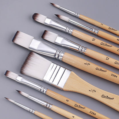 Professional Nylon Brush Set, Art Supplies for Beginners, Watercolor, Oil and Acrylic Paint Board Painting Tools