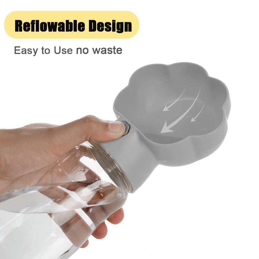 Outdoor Portable Dog Water Bottle With Food Container Travel Pet Drinking Bowl  Feeder For Small La 4